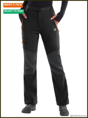 IUGA Women's Snow Pants - Waterproof Softshell Ski Pants for Hiking &